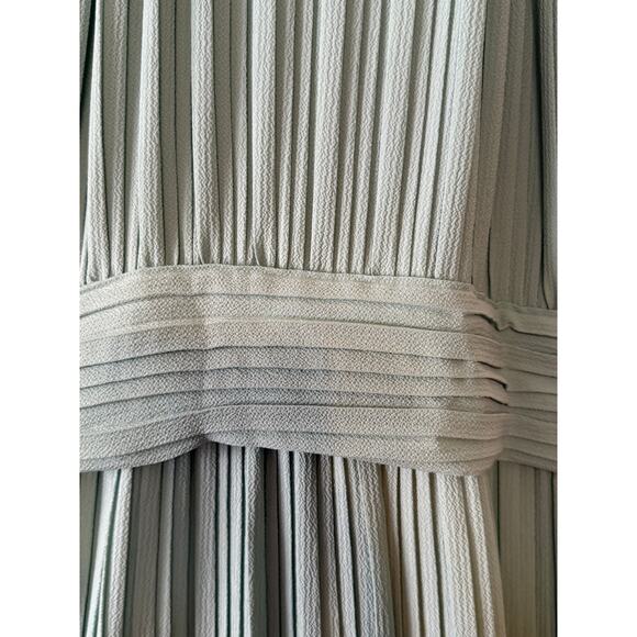 Zara Sea Green Pleated Halter Neck Jumpsuit Size Small - Picture 7 of 9